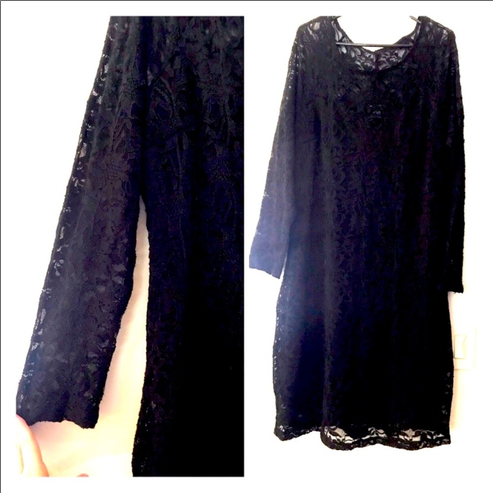 Black lace dress